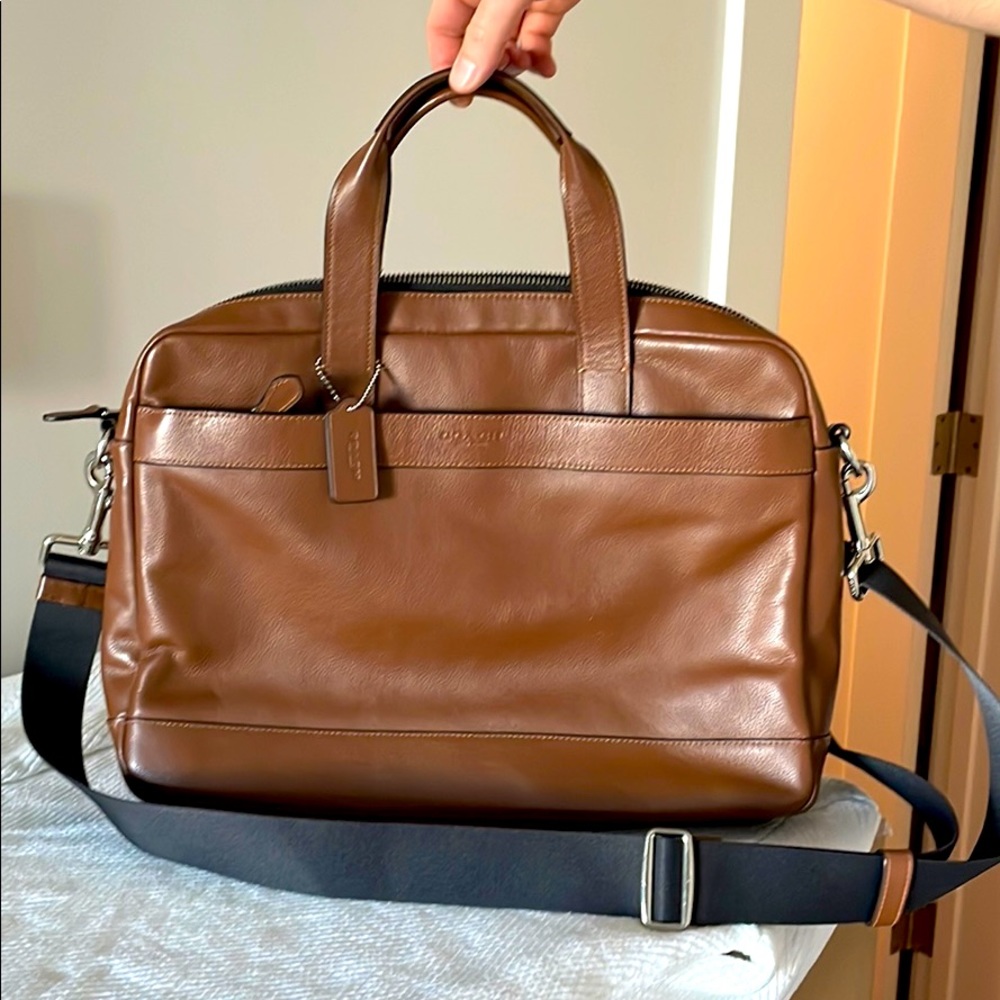 Coach Hamilton Leather Laptop Bag
